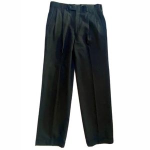 Christian Dior Wool Pants, Straight Leg, Dark Gray, size 32